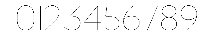 Nsai Pro Rounded Narrow Hair Font OTHER CHARS