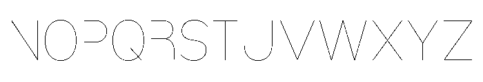 Nsai Pro Rounded Narrow Hair Font UPPERCASE