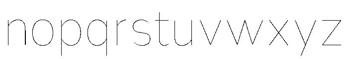 Nsai Pro Rounded Narrow Hair Font LOWERCASE