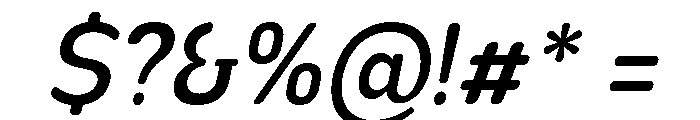 Nsai Pro Rounded Narrow Med Ita Font OTHER CHARS