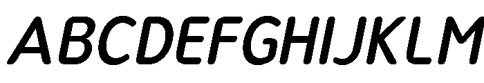 Nsai Pro Rounded Narrow Med Ita Font UPPERCASE