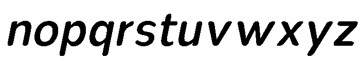 Nsai Pro Rounded Narrow Med Ita Font LOWERCASE