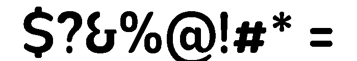 Nsai Pro Rounded Narrow SemBd Font OTHER CHARS