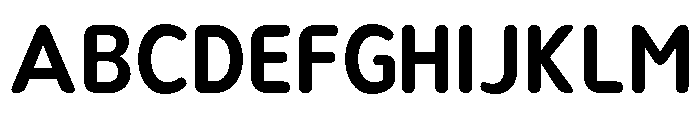 Nsai Pro Rounded Narrow SemBd Font UPPERCASE