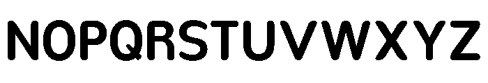 Nsai Pro Rounded Narrow SemBd Font UPPERCASE
