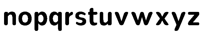 Nsai Pro Rounded Narrow SemBd Font LOWERCASE