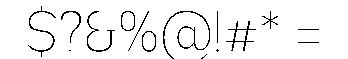 Nsai Pro Rounded Narrow UltLt Font OTHER CHARS