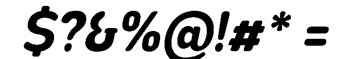 Nsai Pro Rounded Nr Bd It Font OTHER CHARS