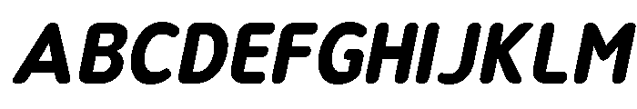 Nsai Pro Rounded Nr Bd It Font UPPERCASE