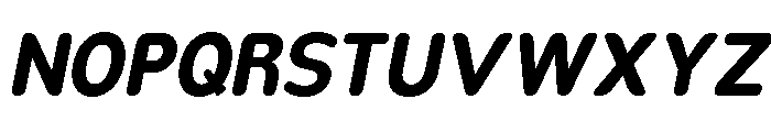 Nsai Pro Rounded Nr Bd It Font UPPERCASE