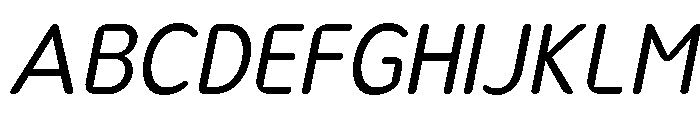 Nsai Pro Rounded Nr Bk It Font UPPERCASE