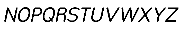 Nsai Pro Rounded Nr Bk It Font UPPERCASE