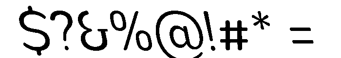 Nsai Pro Rounded Nr Bk Sla Font OTHER CHARS