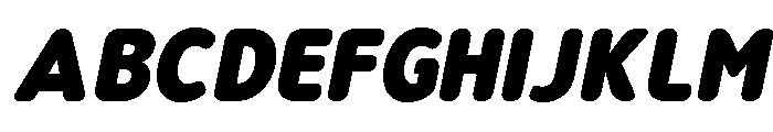 Nsai Pro Rounded Nr Blk It Font UPPERCASE