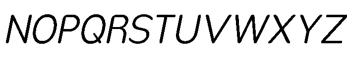 Nsai Pro Rounded Nr Lt It Font UPPERCASE