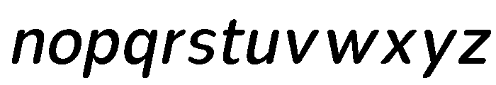 Nsai Pro Rounded Nr Nw It Font LOWERCASE