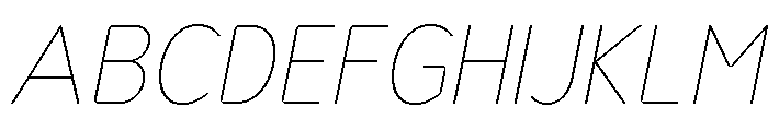 Nsai Pro Rounded Nr Th It Font UPPERCASE