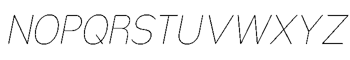 Nsai Pro Rounded Nr Th It Font UPPERCASE