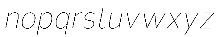 Nsai Pro Rounded Nr Th It Font LOWERCASE