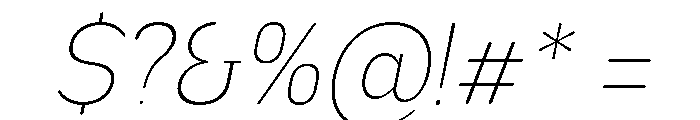 Nsai Pro Rounded Nr UL It Font OTHER CHARS