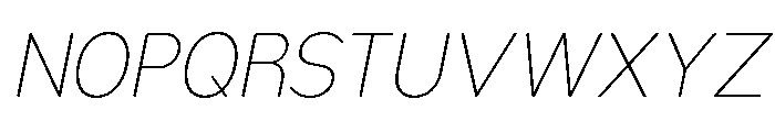 Nsai Pro Rounded Nr UL It Font UPPERCASE