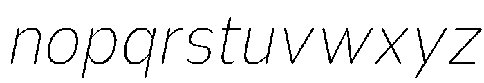 Nsai Pro Rounded Nr UL It Font LOWERCASE