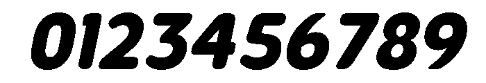 Nsai Pro Rounded Nr XBd It Font OTHER CHARS