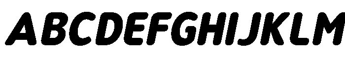 Nsai Pro Rounded Nr XBd It Font UPPERCASE