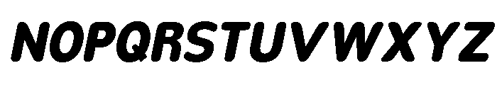 Nsai Pro Rounded Nr XBd It Font UPPERCASE