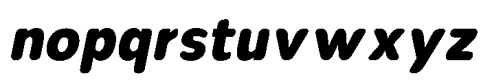 Nsai Pro Rounded Nr XBd It Font LOWERCASE