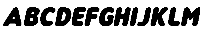 Nsai Pro Rounded Nr XBlk It Font UPPERCASE