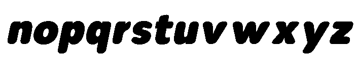 Nsai Pro Rounded Nr XBlk It Font LOWERCASE