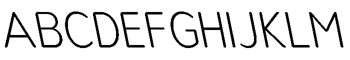 Nsai Pro Rounded Nr XLt Sla Font UPPERCASE
