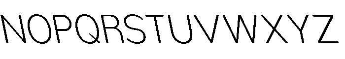 Nsai Pro Rounded Nr XLt Sla Font UPPERCASE