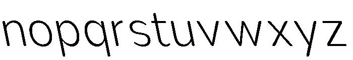 Nsai Pro Rounded Nr XLt Sla Font LOWERCASE