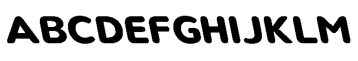 Nsai Pro Rounded Wd Bd Sla Font UPPERCASE