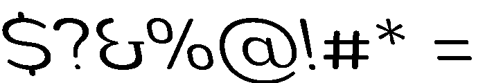 Nsai Pro Rounded Wd Lt Sla Font OTHER CHARS