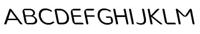 Nsai Pro Rounded Wd Lt Sla Font UPPERCASE
