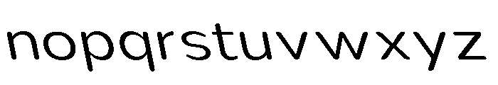 Nsai Pro Rounded Wd Lt Sla Font LOWERCASE