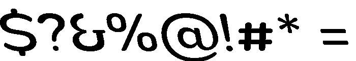 Nsai Pro Rounded Wd Nw Sla Font OTHER CHARS