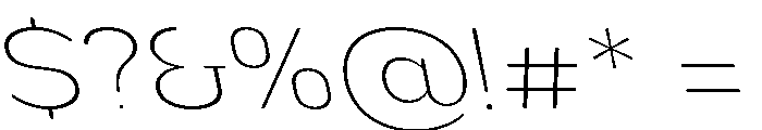 Nsai Pro Rounded Wd UL Sla Font OTHER CHARS