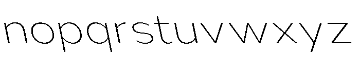 Nsai Pro Rounded Wd UL Sla Font LOWERCASE