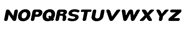 Nsai Pro Rounded Wide ExtBd Ita Font UPPERCASE