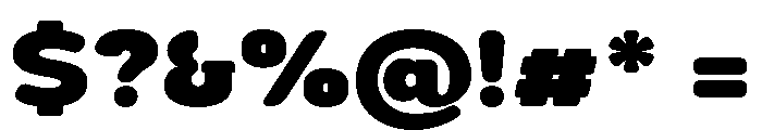 Nsai Pro Rounded Wide ExtBlk Font OTHER CHARS