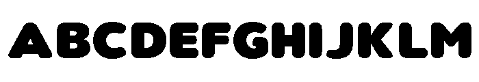 Nsai Pro Rounded Wide ExtBlk Font UPPERCASE
