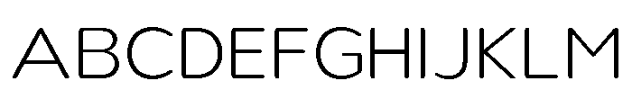 Nsai Pro Rounded Wide ExtLt Font UPPERCASE