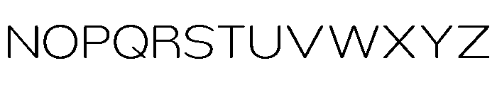 Nsai Pro Rounded Wide ExtLt Font UPPERCASE