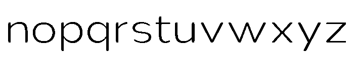Nsai Pro Rounded Wide ExtLt Font LOWERCASE