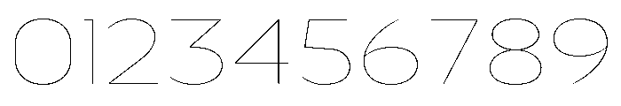 Nsai Pro Rounded Wide Hairline Font OTHER CHARS
