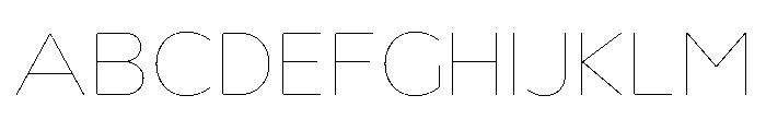 Nsai Pro Rounded Wide Hairline Font UPPERCASE